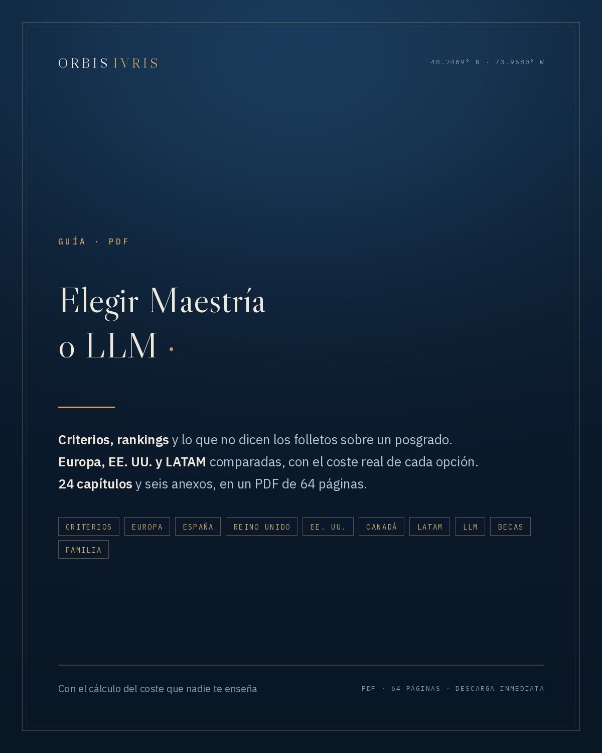 Portada — Elegir Maestría o LLM