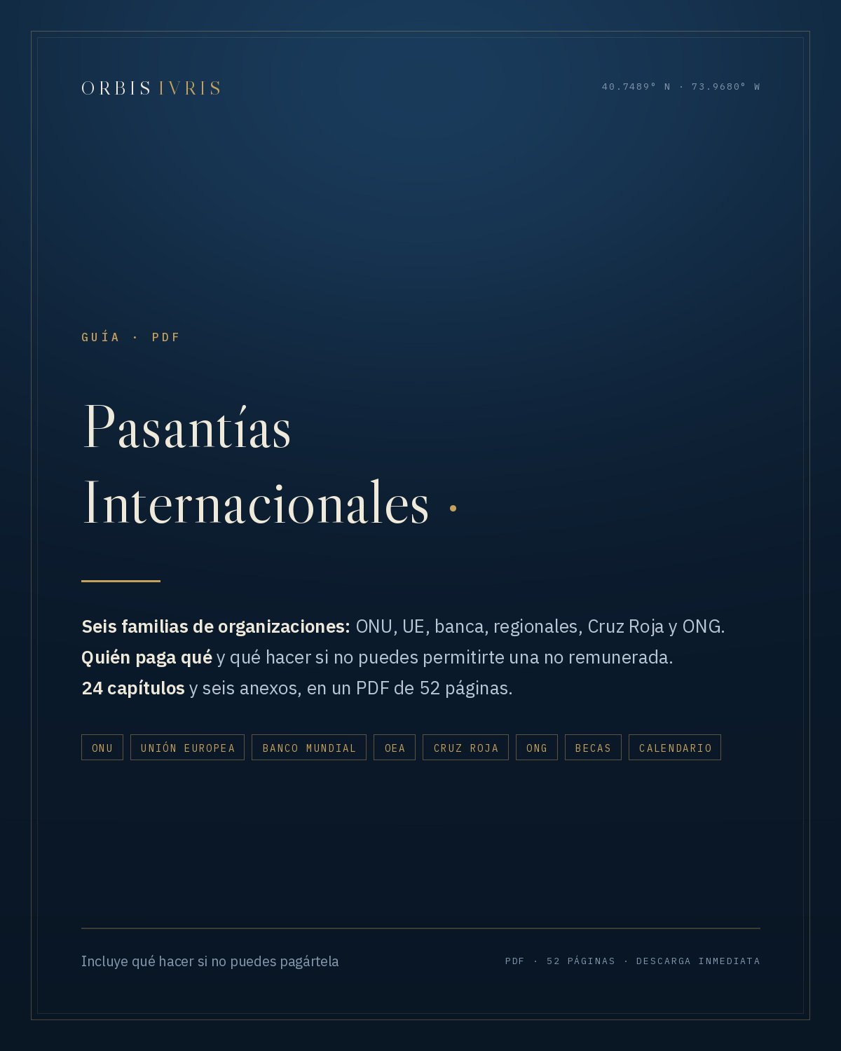 Portada — Pasantías Internacionales