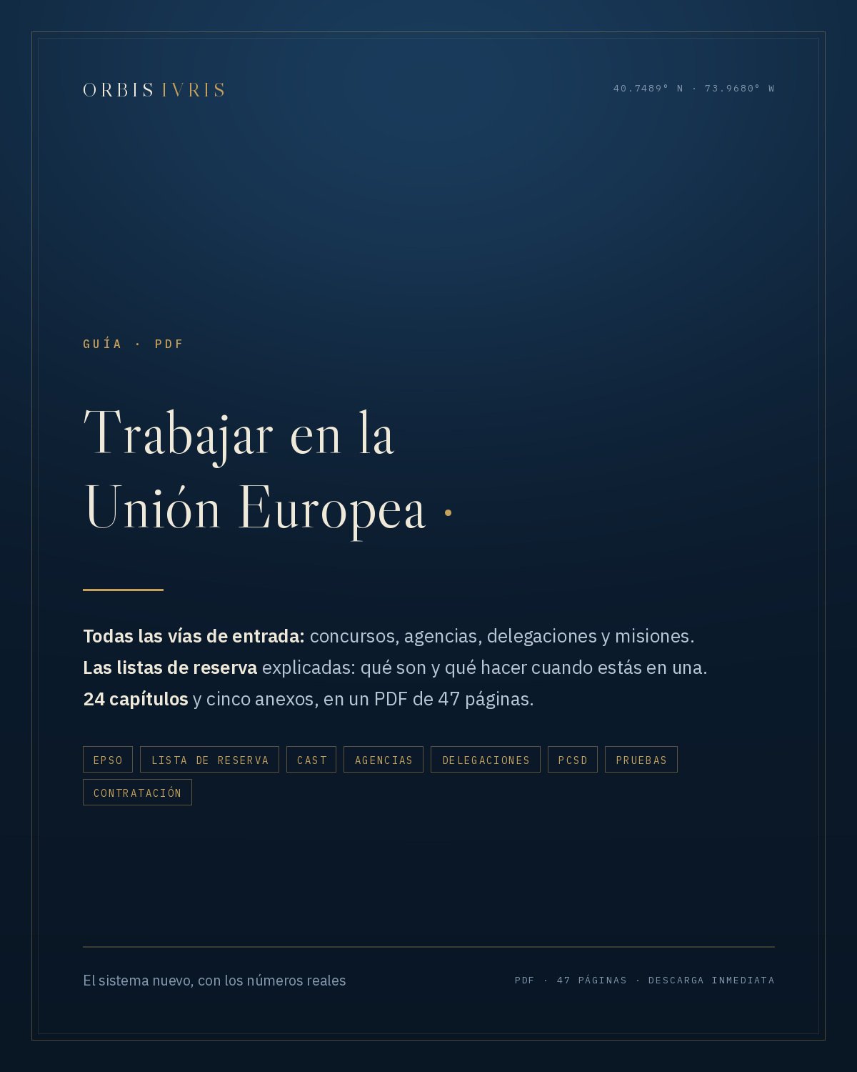Portada — Trabajar en la Unión Europea